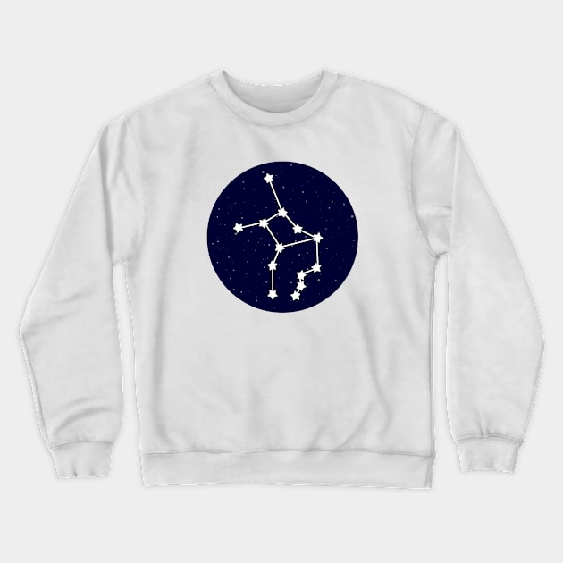 Virgo Zodiac Constellation Crewneck Sweatshirt by lulubee